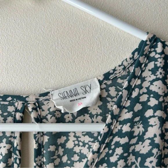 5 FOR $25 | Sienna Sky Modest Maxi Midi Short Sleeve Wrap Dress Ditsy Floral - Picture 4 of 8